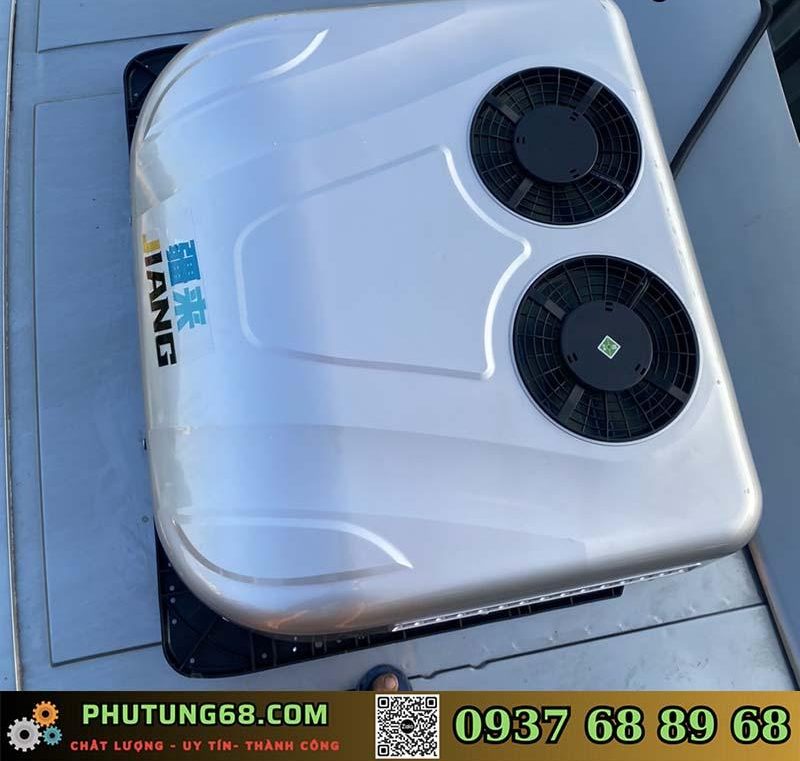 Lắp điều hòa âm trần 2 quạt cho đầu kéo tại Phú Mỹ - bà rịa Vũng tàu