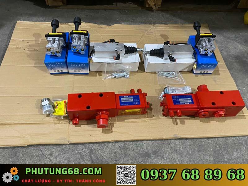Van chia dầu thùng daauf thuye lực móc ben
