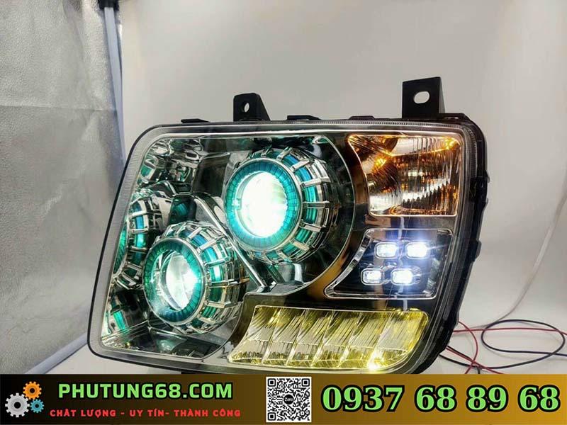 Đèn pha led xanh thaco au man c160 Đèn pha full led thaco auman c160